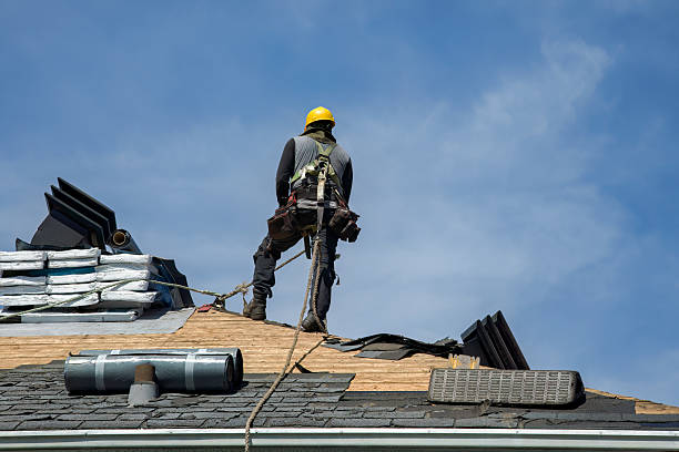 Professional Storm Damage Roof Repair technician working in Tracys Landing, MD